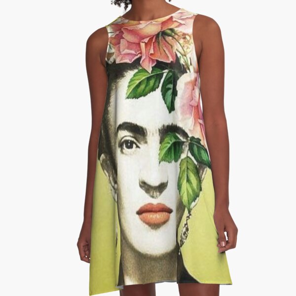 Pintura de arte de Frida Kahlo Vestido acampanado