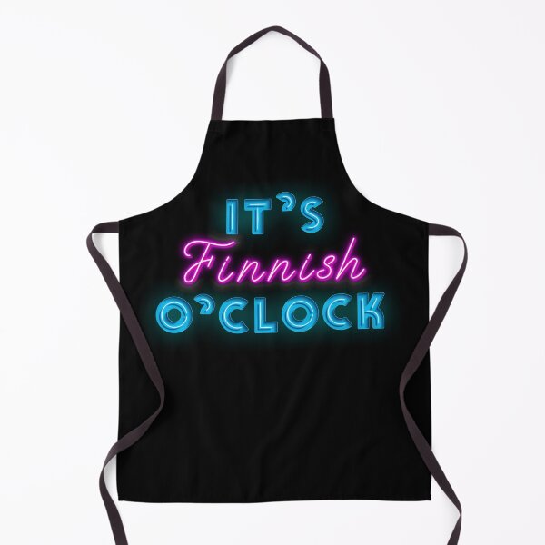 Item preview, It is Finnish O`clock Cool Neon Sign For Finland Fan designed and sold by Urosek.