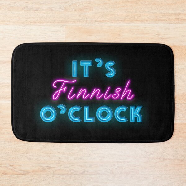 Item preview, It is Finnish O`clock Cool Neon Sign For Finland Fan designed and sold by Urosek.