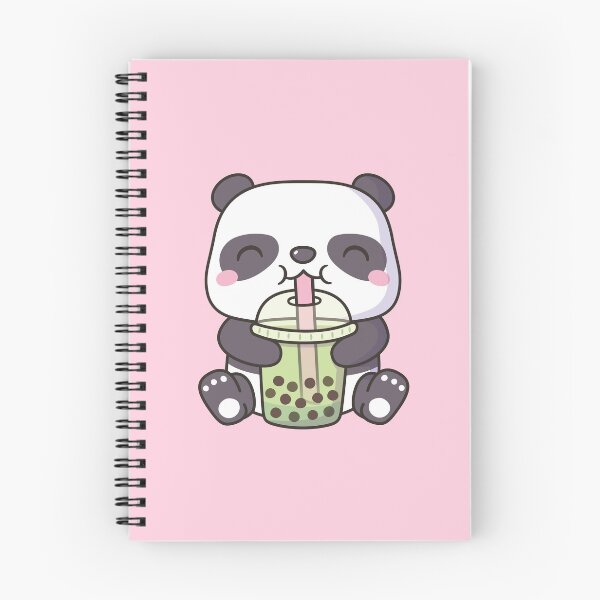 Item preview, Cute Panda Drinking Matcha Bubble Tea designed and sold by rustydoodle.