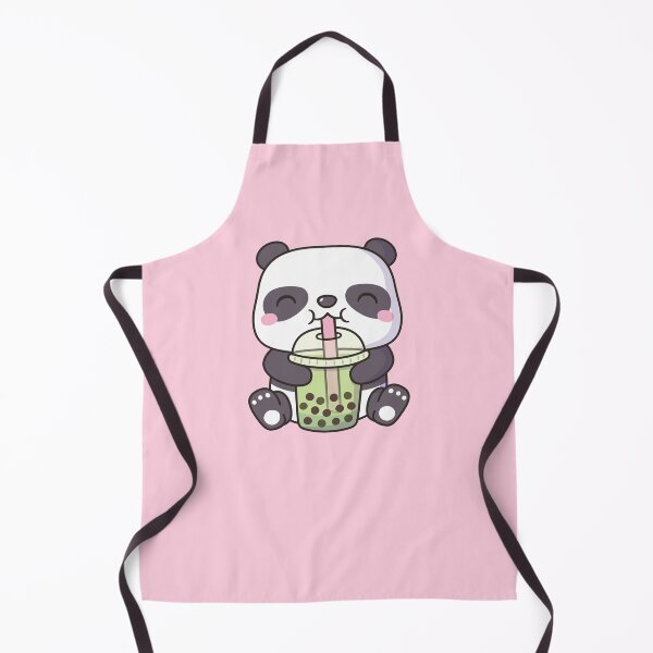 Item preview, Cute Panda Drinking Matcha Bubble Tea designed and sold by rustydoodle.