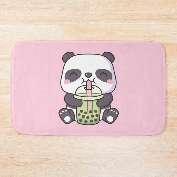 Item preview, Cute Panda Drinking Matcha Bubble Tea designed and sold by rustydoodle.