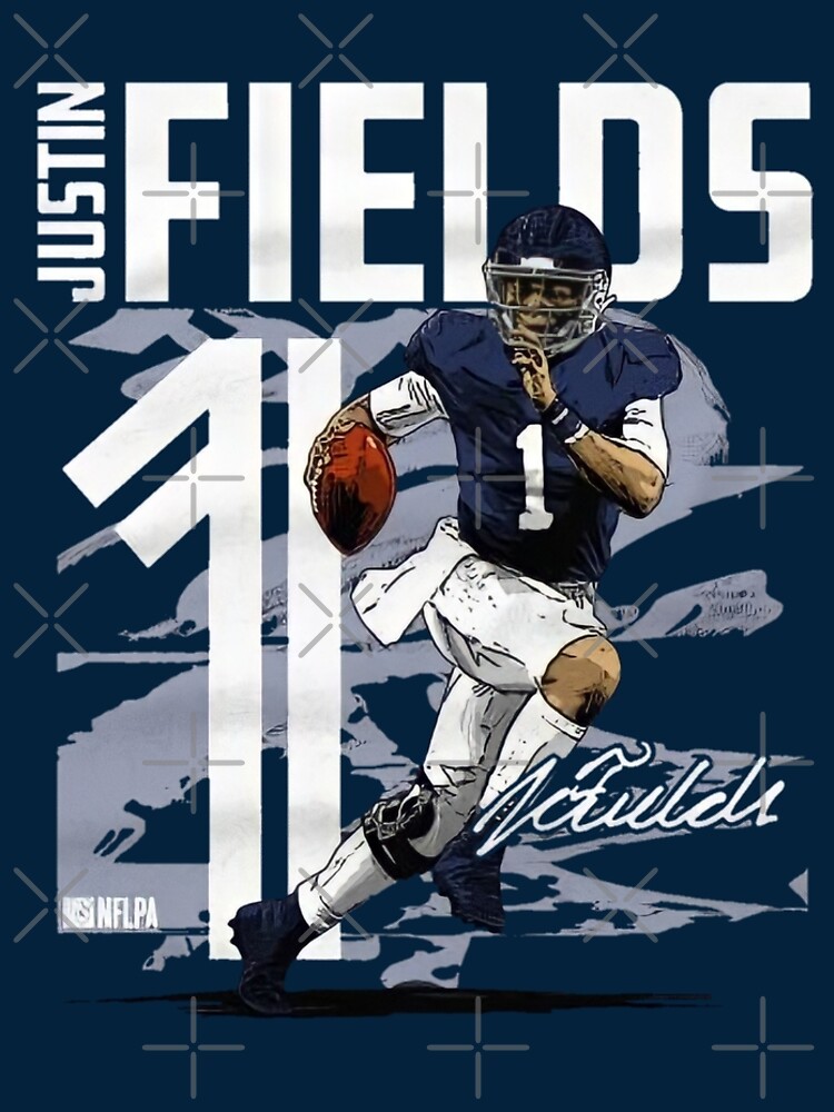 Justin Fields NFL Chicago Bears T-shirt for Sale by missbreeze, Redbubble