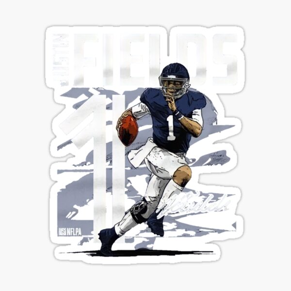 Chicago Bears: Justin Fields 2021 - NFL Removable Wall Adhesive Wall Decal Giant Athlete +2 Wall Decals 31W x 51H