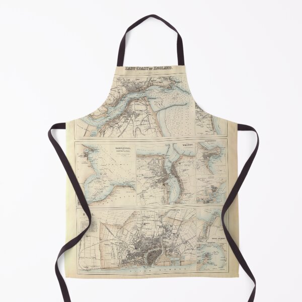 Item preview, Old East England Ports and Harbors Map (1872) Vintage Eastern UK Anchorings Atlas designed and sold by BravuraMedia.