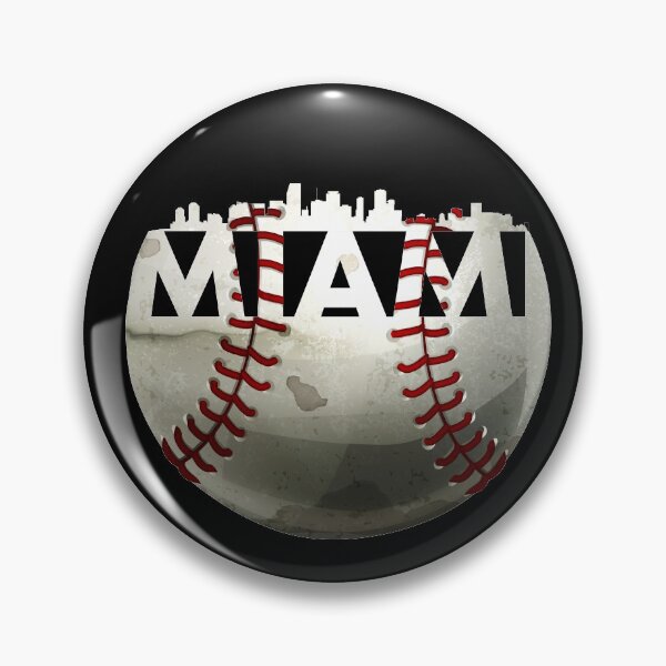Artikelvorschau, Bester Vintage Miami Baseball Ball mit Miami Skyline entworfen und verkauft von Urosek.