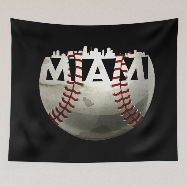 Item preview, Best Vintage Miami Baseball Ball With Miami Skyline designed and sold by Urosek.