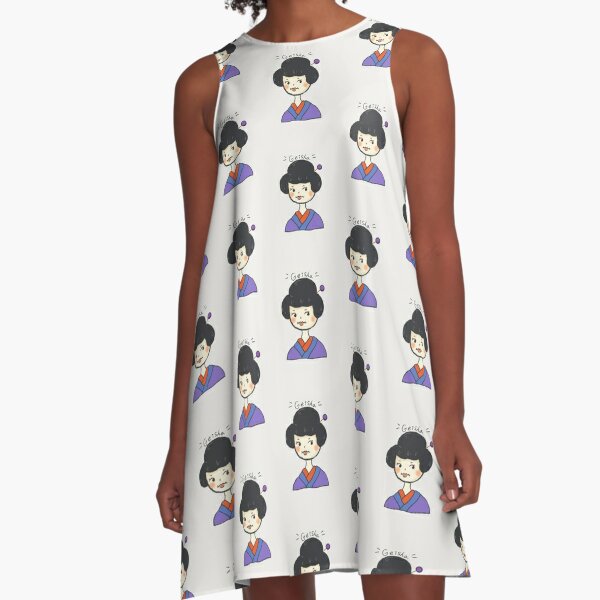 Pop Vintage Geisha  A-Line Dress