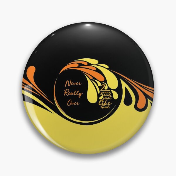 Item preview, Katy Perry Never Really Over Yellow Wave Logo Black Background designed and sold by cryaboutitnow.