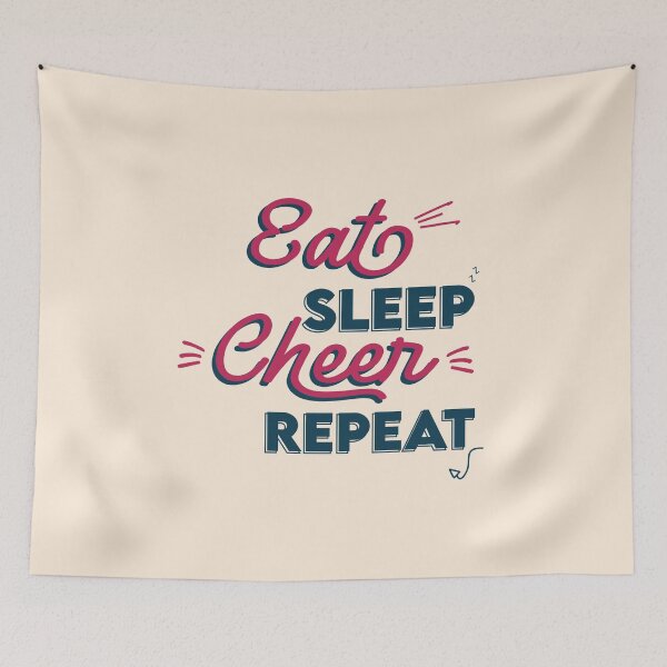 Item preview, Eat Sleep Cheer Repeat designed and sold by Mriganka Gogoi.