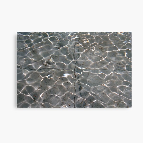 Light patterns on water surface Metal Print