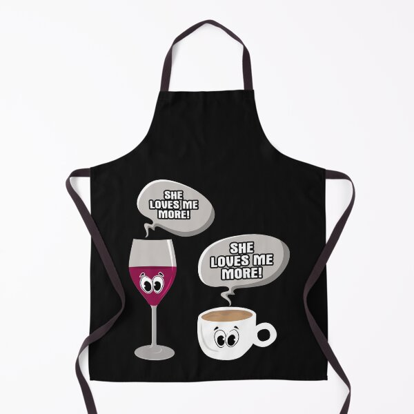 Item preview, She loves me more wine vs Coffee designed and sold by Merchking1.