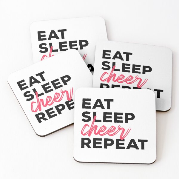 Item preview, eat sleep cheer repeat designed and sold by Ashi17.
