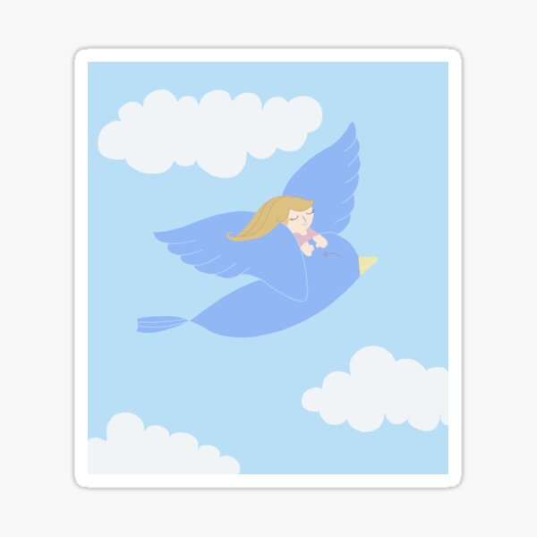 Flying together with us Sticker