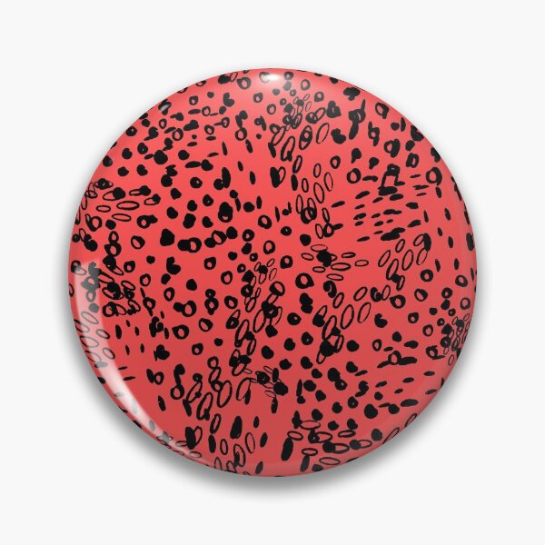 Item preview, Leopard Print - Black Pattern on Red Design designed and sold by RiadMannan.