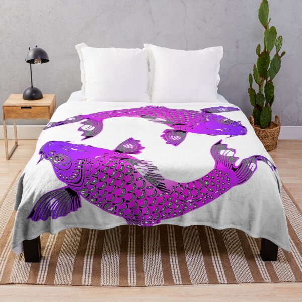 Item preview, Koi Ying yang, purple koi, fish, asian fish designed and sold by Nostrathomas66.
