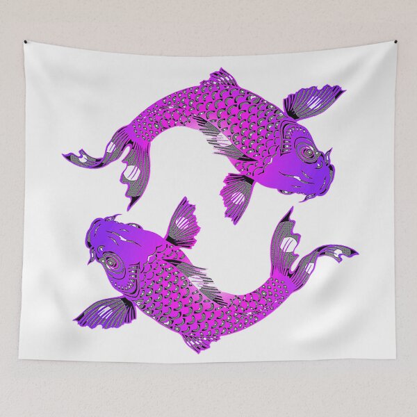 Item preview, Koi Ying yang, purple koi, fish, asian fish designed and sold by Nostrathomas66.