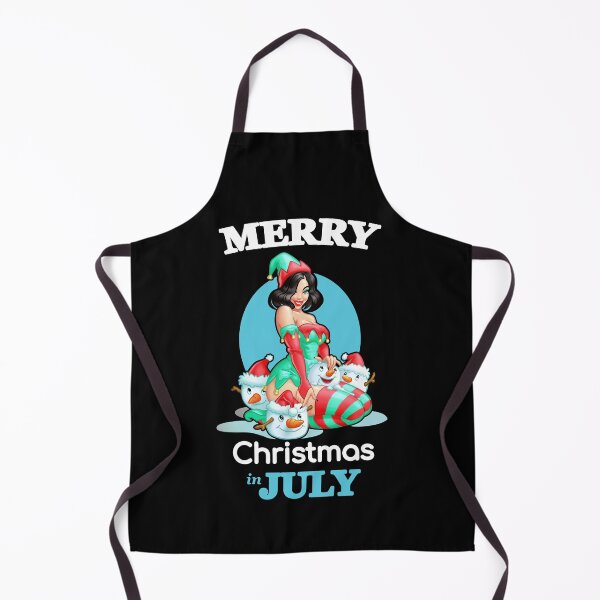 Item preview, Merry Christmas in July Summer design with print Beautiful girl in pin-up style designed and sold by AnnaRuz.