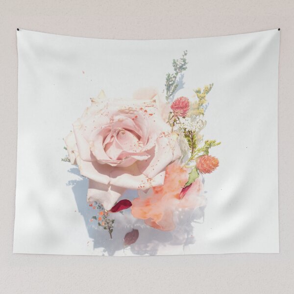 Aperçu de l'œuvre ROSE AUX FLEURS créée et vendue par PreciousBotique.
