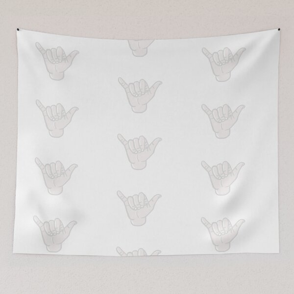 Item preview, white aloha hand designed and sold by REBDesignz.