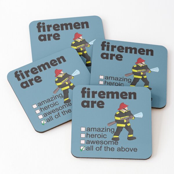 Item preview, Firemen Are Amazing Heroic Awesome - Professions We Love designed and sold by DerekJSmith.
