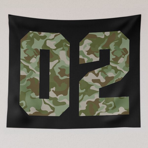 Item preview, Army Camouflage Number Two Soldiers Lucky Number 2 designed and sold by Urosek.