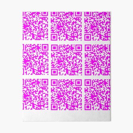Single Rick Roll funny prank Video link readable QR Code pattern Poster  for Sale by rednumberone