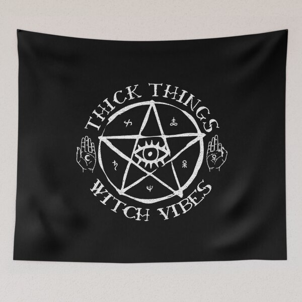 Item preview, Thick Things Witch Vibes Pentagram Devil Star Spooky Halloween runas costume   designed and sold by alenaz.