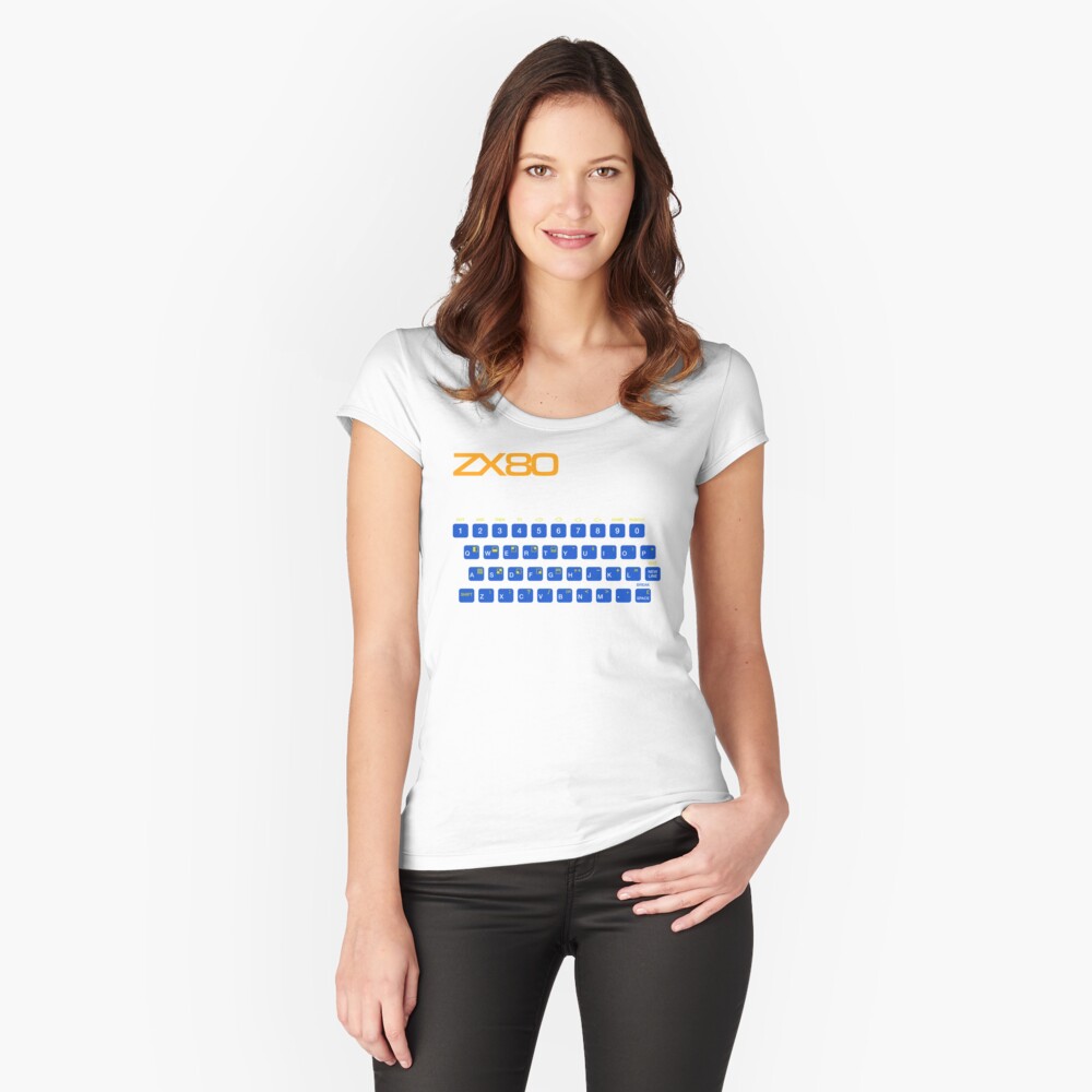 Item preview, Fitted Scoop T-Shirt designed and sold by squinter-mac.