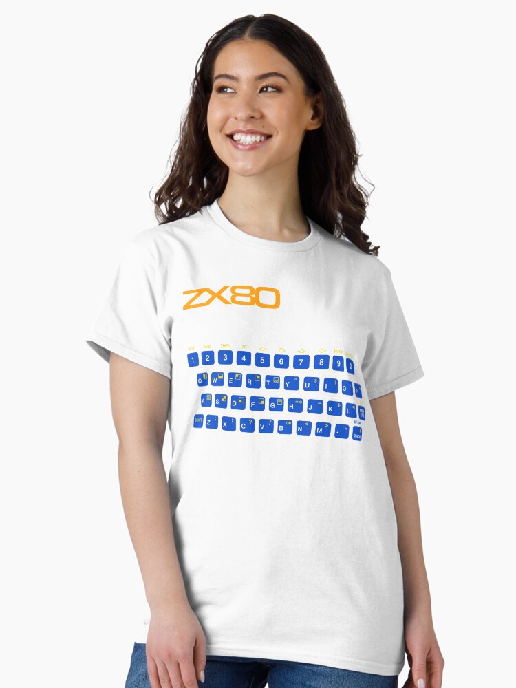 Thumbnail 2 of 7, Classic T-Shirt, ZX80 Keyboard designed and sold by squinter-mac.