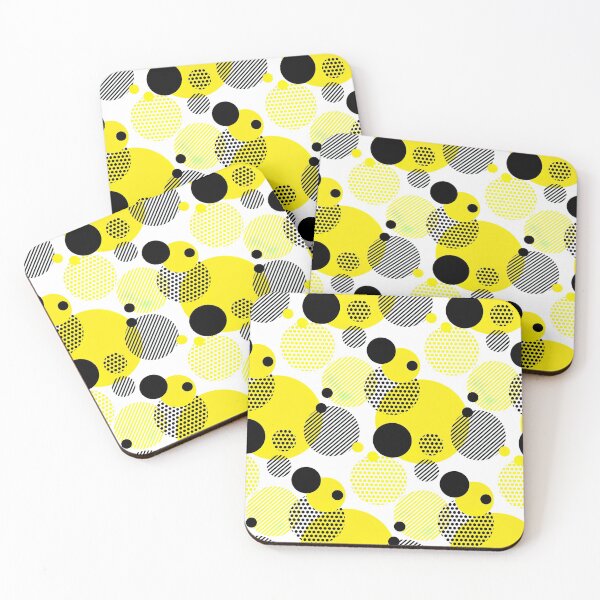 Item preview, Black, White and Yellow Polka dot, Black and White Polka dot Pattern, Black and White Polka dot Design, Polka Dot designed and sold by graphic-genie.