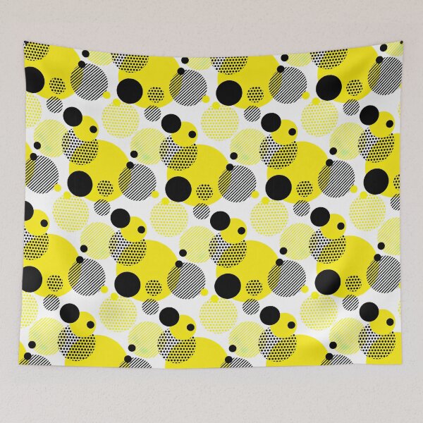 Item preview, Black, White and Yellow Polka dot, Black and White Polka dot Pattern, Black and White Polka dot Design, Polka Dot designed and sold by graphic-genie.