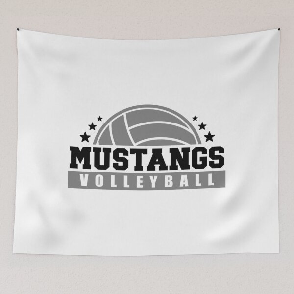 Item preview, Sports Jersey Mustangs Volleyball Coach Sports Team Spirit Wear Gift Idea print designed and sold by SweetiCrafts.