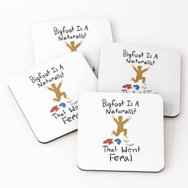 Item preview, Bigfoot Feral Naturalist - color & white background designed and sold by EcoElsa.