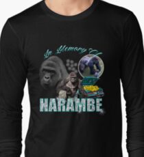 Harambe Tribute Shirt Long Sleeve T-Shirt