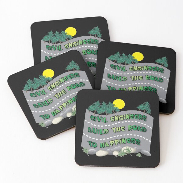 Item preview, Civil Engineers Road To Happiness designed and sold by BartholGraphics.
