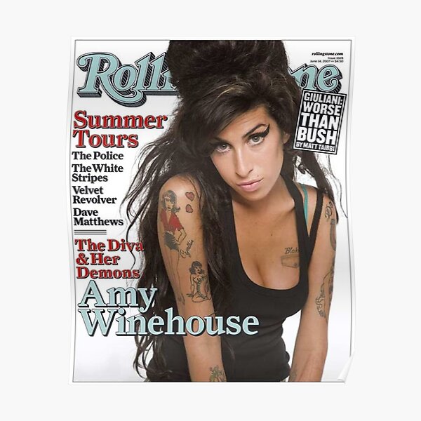 Beautiful Woman winehouse With Long Hair Poster