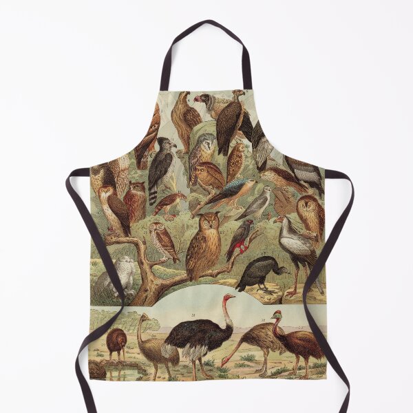 Item preview, Vintage Forest Birds, Owl, eagle, hawk, Ostrich, Emu designed and sold by LeAllureVintage.