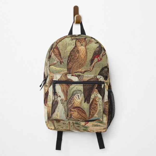 Item preview, Vintage Forest Birds, Owl, eagle, hawk, Ostrich, Emu designed and sold by LeAllureVintage.