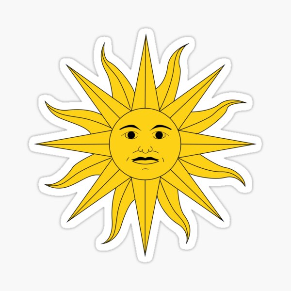 Uruguay Sun Pegatina