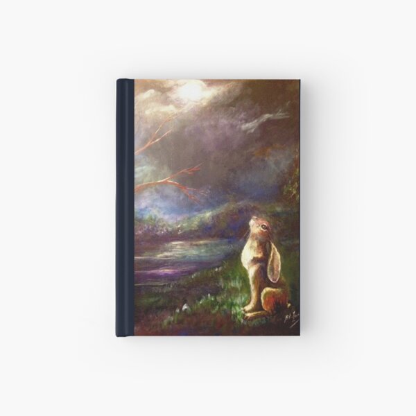 Vista previa del artículo con la obra «Liebre mirando la luna», diseñado y vendido por siobhanlewis.