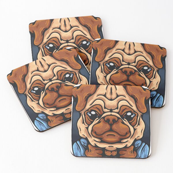 Item preview, Pug With Bow Tie designed and sold by Red_Stickers.
