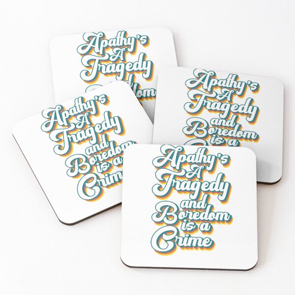 Item preview, Apathy Bo Burnham Inside Sticker - Apathy's a Tragedy and Boredom is a Crime Bo Burnham designed and sold by Uncer59.