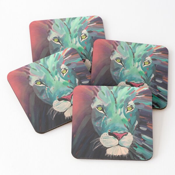 Item preview, Lion abstract painting designed and sold by PaulBenbowArt.