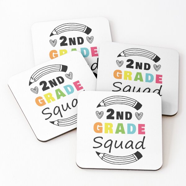Item preview, 2nd Grade Squad Second Grade Teacher Student Back to School Gift Idea / Colored designed and sold by Chamssou.