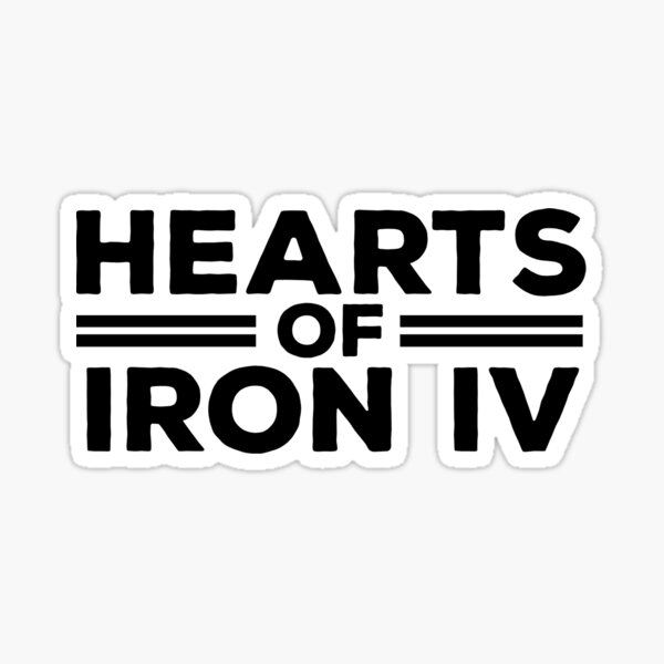 Hearts Of Iron Iv Logo Sticker For Sale By Jaront Redbubble 8535