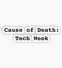 Cause of Death - Black Version Sticker