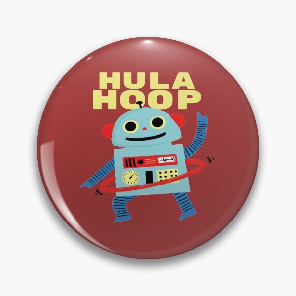 Item preview, CUTE  HULA HOOPING  ROBOT  designed and sold by RetroPlaceee.