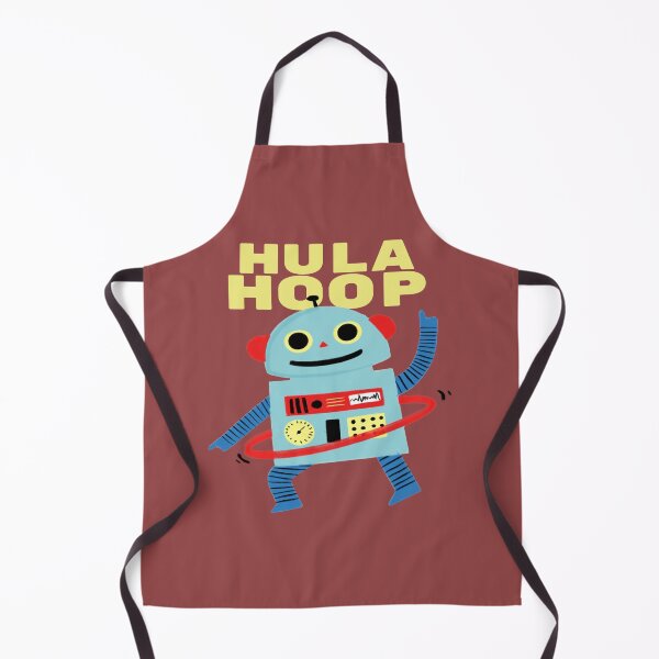 Item preview, CUTE  HULA HOOPING  ROBOT  designed and sold by RetroPlaceee.