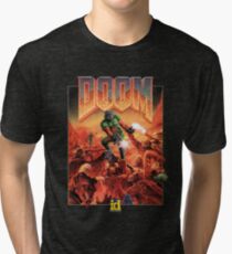 DOOM CLASSIC COVER Tri-blend T-Shirt